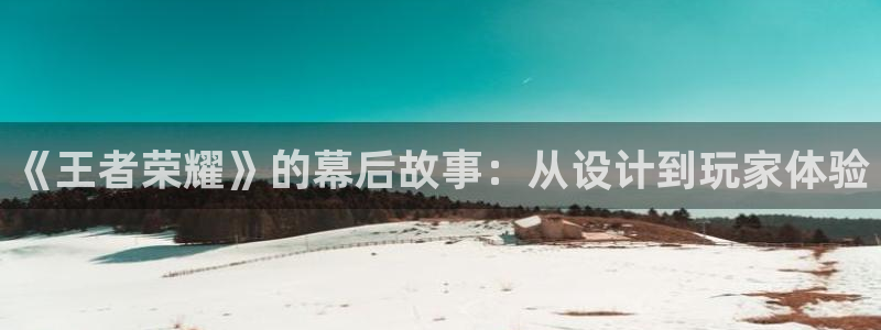 蓝冠娱乐2首页登录：《王者荣耀》的幕后故事：从设计到玩家体验