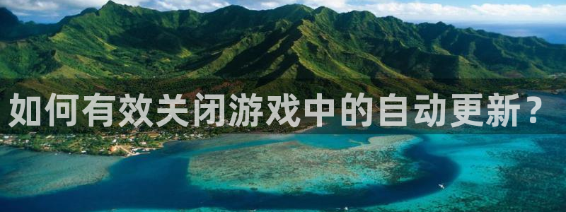 蓝冠娱乐平台登录入口：如何有效关闭游戏中的自动更新？