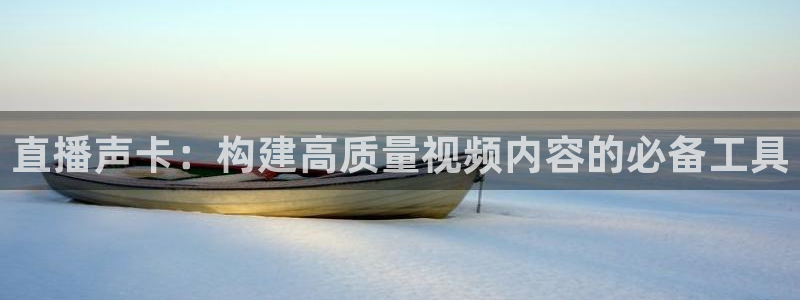 51视频在线直播nba：直播声卡：构建高质量视频内容的必备工具